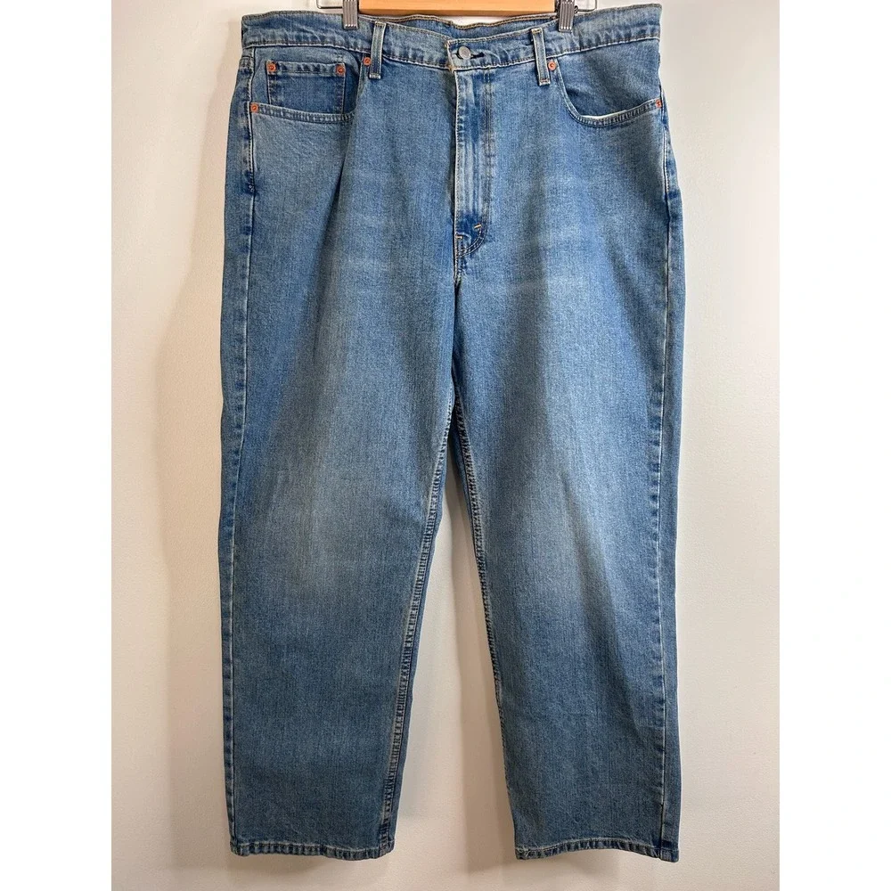 Levis 550 Mens Relaxed Fit Tapered Leg Jeans Medium Wash‎ Blue W40 L30 Classic